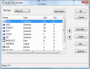 With DBF Viewer 2000 you can modify and optimize dbf file structure