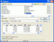 Open dbf file with quickview mode