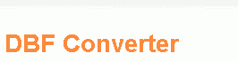 DBF Converter Home Page