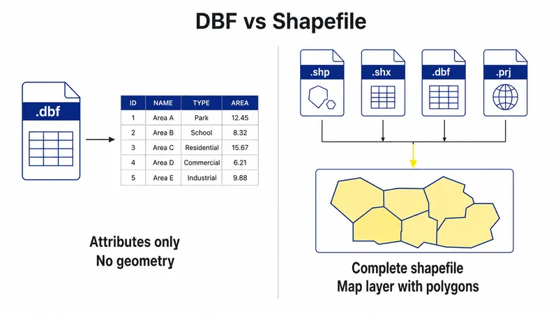 arcgis dbf file